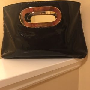 Michael Kors Black Patent Leather Clutch